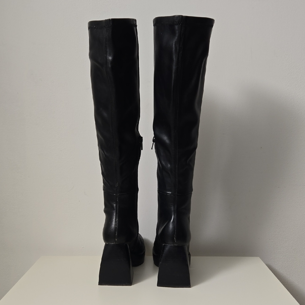 Women's Gothic Knee-High Platform Boots (5.5) - Picture 4 of 10